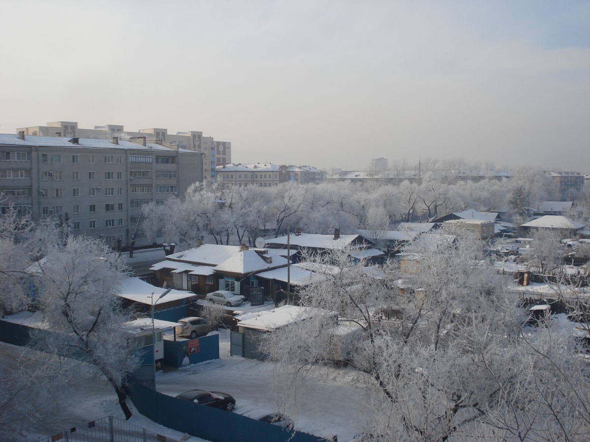 благовещенск набережная зимой